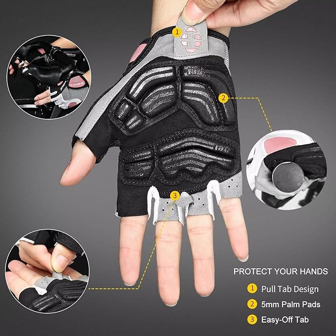 INBIKE 5mm Padded Half Finger Bike Bicycle Cycling Gloves