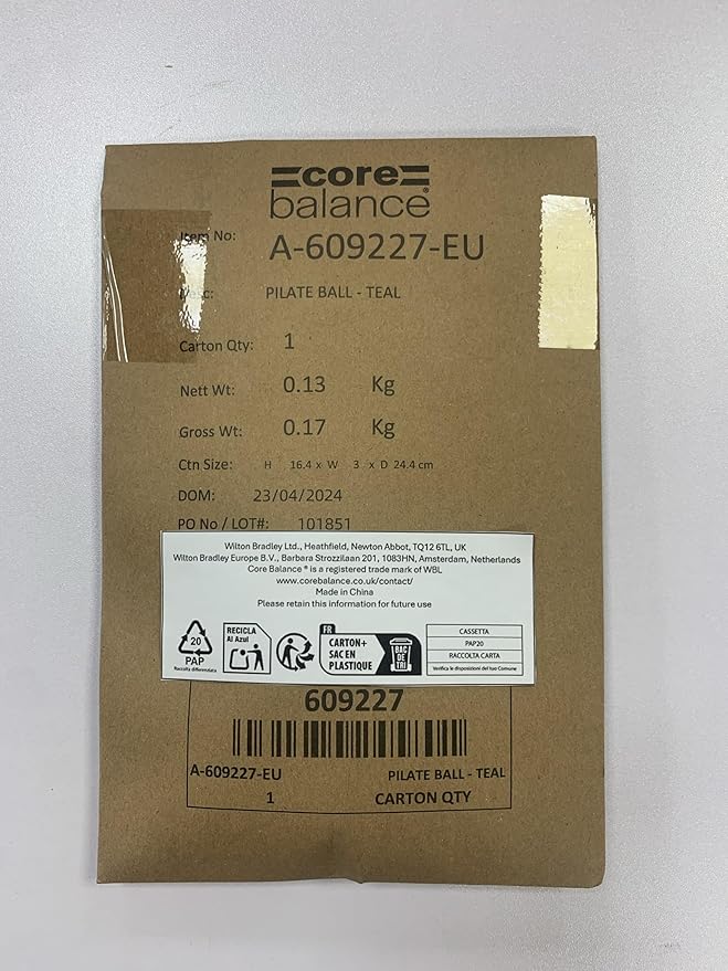 9 Inch Anti Burst Pilates Ball - Mini Exercise Ball for Yoga, Barre, Stretching and Core Stability Workout