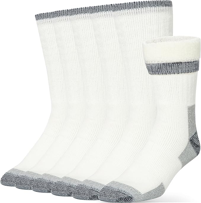 Alvada Merino Wool Hiking Socks Thermal Warm Crew Winter Boot Sock For Men & Women 3 Pairs