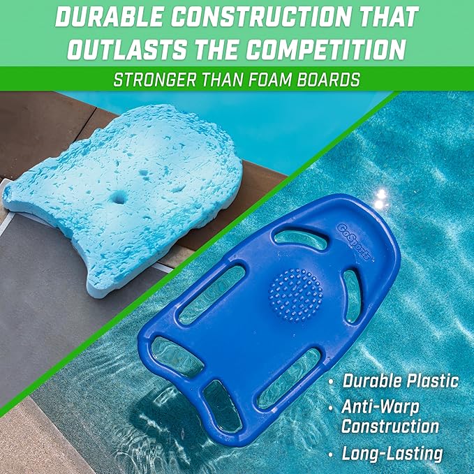 GoSports Swim Kickboard for Swimming Training - Choose Adult Size or Kids Size - X5 Pool Exercise Kickboard