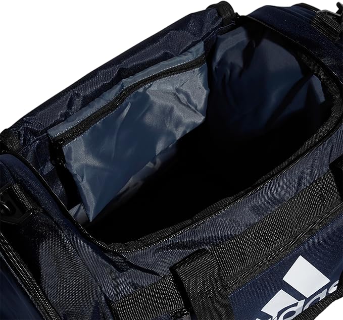 adidas Unisex Defender 4.0 Gym Duffel Bag for Men and Women, Team Navy Blue, Small (38L)