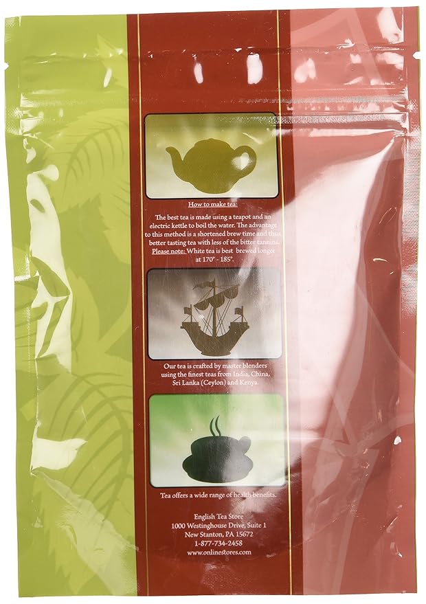 English Tea Store Decaf Chai | Loose Leaf Tea Pouches - 4oz | CO2 Decaffeinated Black Tea with Ginger Cardamom Cinnamon Clove and Black Pepper | Traditional Indian Spiced Chai Blend