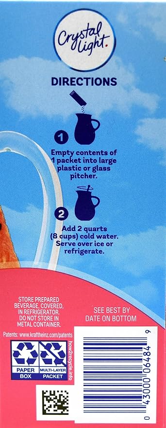 Crystal Light Strawberry Watermelon Drink Mix, 12-Quart Canister (Pack of 12)