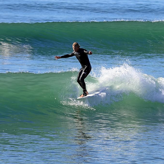 Epoxy Fiberglass Surfboard | High-Performance & Fun Single Fin Longboard Surfboard for All Wave Conditions | 8'0 | 9'0