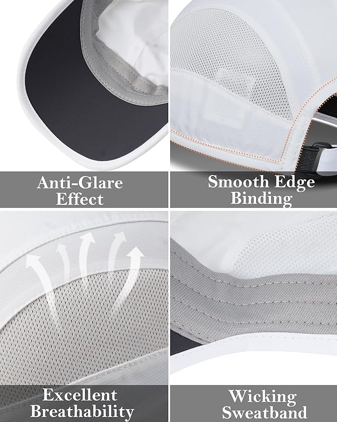 GADIEMKENSD Quick Dry Run Hat Cooling Breathable Mesh