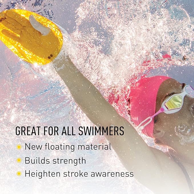 FINIS Agility Floating Swim Paddles - Strapless Design for Stroke Technique - Instant Feedback