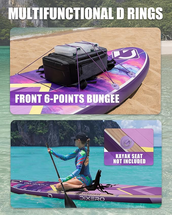 Inflatable Stand Up Paddle Board with SUP Accessories, Anti-Slip EVA Deck, 11'*33" Inflatable Paddle Boards for Adults & Youth of All Skill Levels