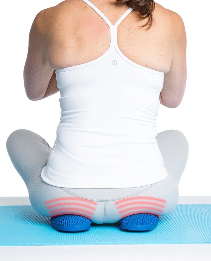 Dr. Cohen's Heatable Computer Survival Kit - FSA Eligible Heatable Massage Roller and Massage Pad Set for Deep Tissue Myofascial Trigger Point Release - AcuPad and AcuBack for Muscle Recovery