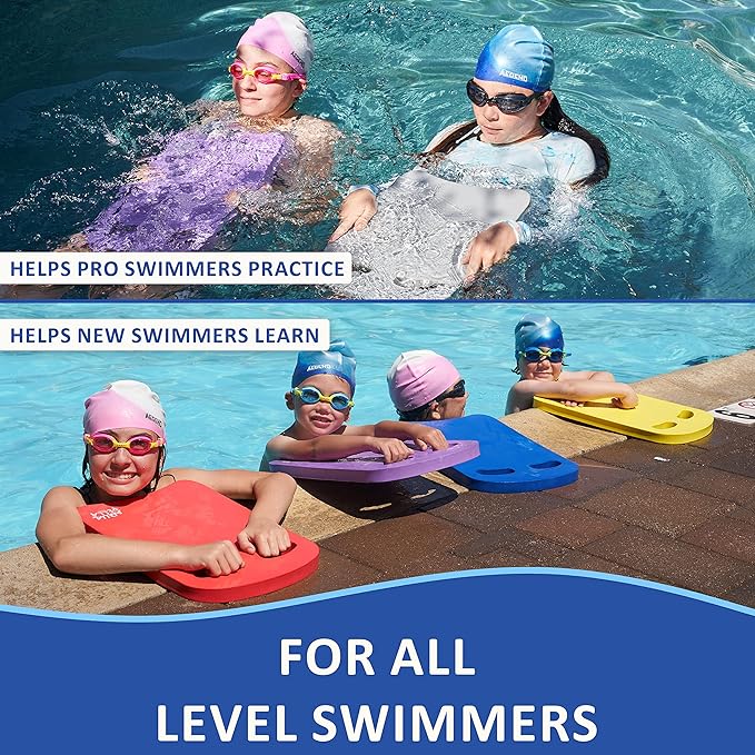 Aquapella Swimming Kickboard - One Size Fits All - A Great Training Aid for Children and Adults