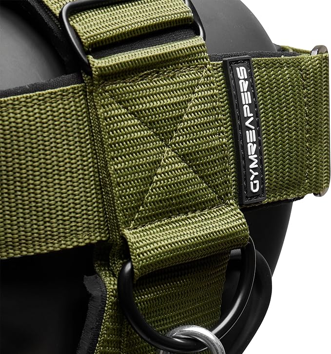 Gymreapers Neck Harness - Heavy Duty Stainless Steel Chain, Adjustable Neoprene Strap, Trainer for Strength & Pain Relief