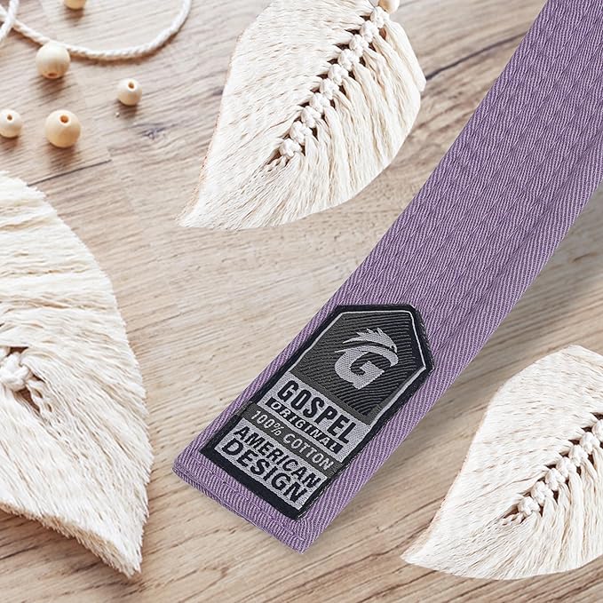 GOSPEL Vintage Series BJJ Belt for Men & Women | Brazilian Jiu Jitsu Belt with Vintage Colors