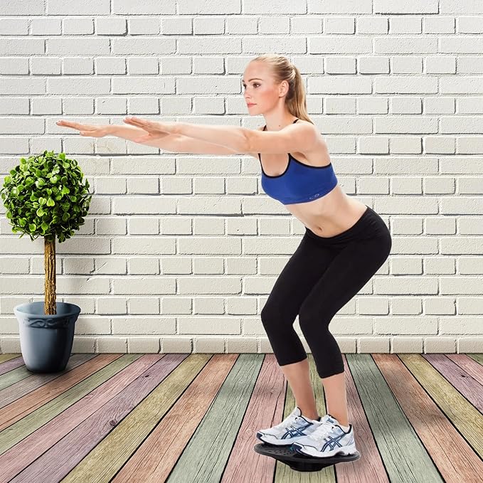 Daiwa Felicity Balance Board Disc Wobble Board Physical Therapy Equipment Core Trainer Lightweight Only 1 pound and Holds Up to 300 Pounds