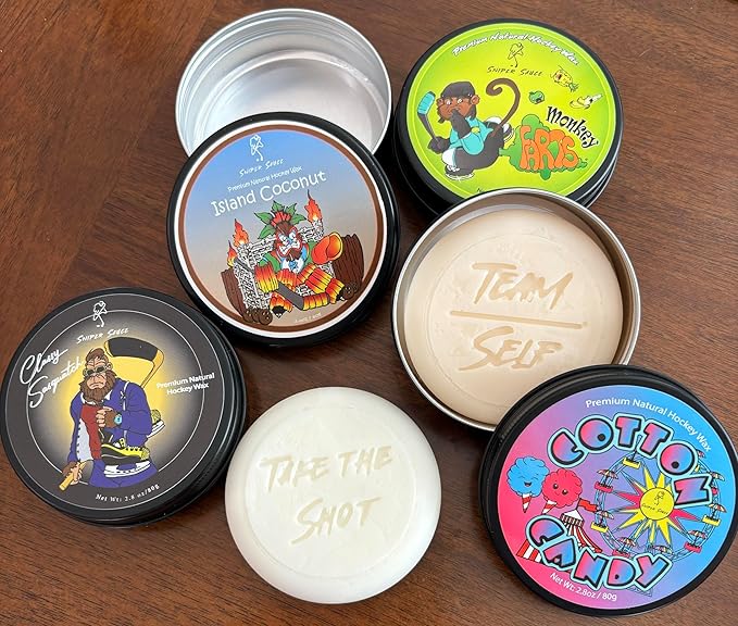 Hockey Wax Premium Natural Hockey Stick Wax – Protect Hockey Tape Provide Perfect Tacky Grip for Hockey Stick Tape Protect Hockey Stick Blade from Water Ice and Snow