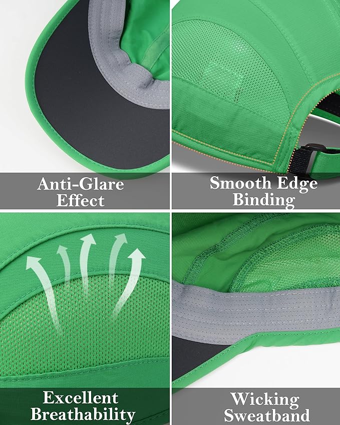 GADIEMKENSD Quick Dry Run Hat Cooling Breathable Mesh