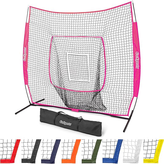 GoSportsGoSports Team Tone 7' x 7' Baseball & Softball Practice Hitting & Pitching Nets in Team Colors