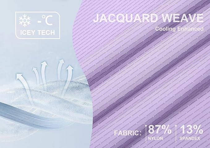 Esabel.C Jacquard Golf Shirts for Men Moisture Wicking Short Sleeve Performance Dry Fit Active Mens Polo Shirts