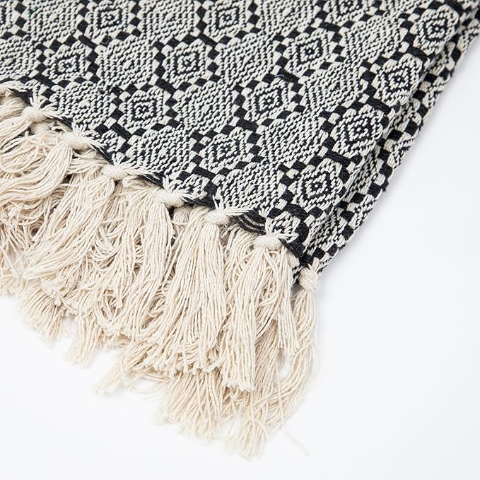 Arkwright Common Ground Bulk Blankets - Pack of 12 - Reversible 100% Cotton All Season Lightweight Couch Bed Throws for Wedding Guests, Travel, and Outdoor Events, 50 x 70 in, Aztec