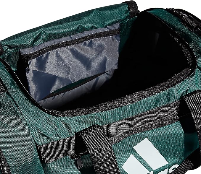 adidas Unisex Defender 4.0 Gym Duffel Bag for Men and Women, Team Dark Green, Small (38L)