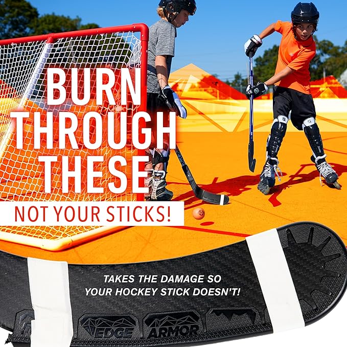 Franklin Sports Blade Protector - Hockey Stick Protection for Off Ice Practice and Training - Fits Most Stick Sizes - Edge Armor,Black