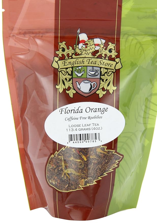 Florida Orange Rooibos Caffeine Free Tea - Loose Leaf - 4oz