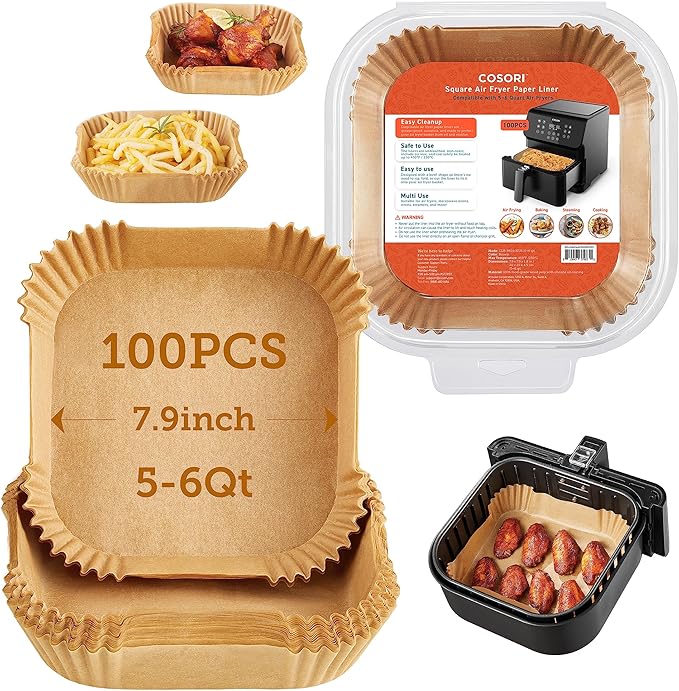 COSORI Air Fryer TurboBlaze 6.0-Quart Compact Airfryer that Roast & Air Fryer Liners