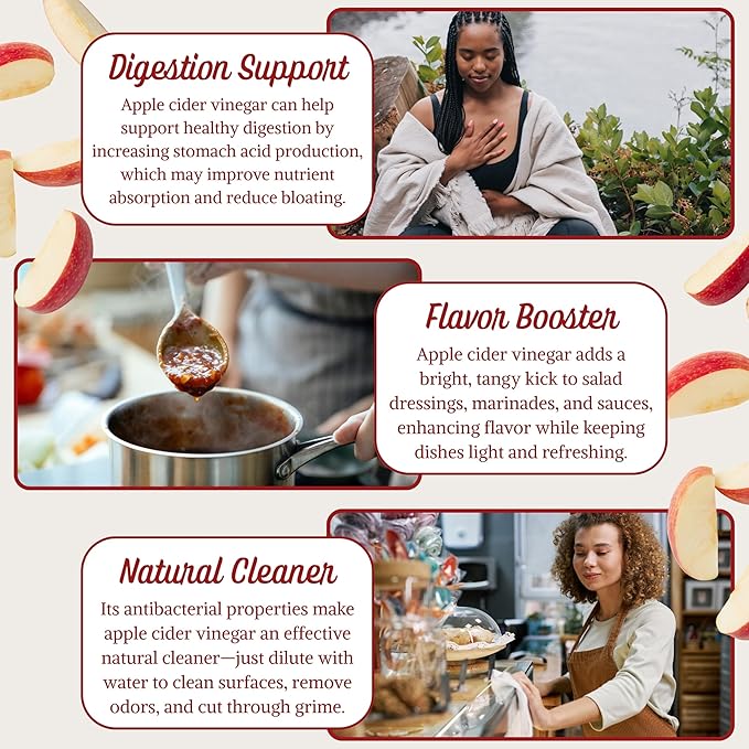 Crave It. Apple Cider Vinegar with Mother - Gut Health & Digestion - Made with Utah Honey - 16oz - 4pk