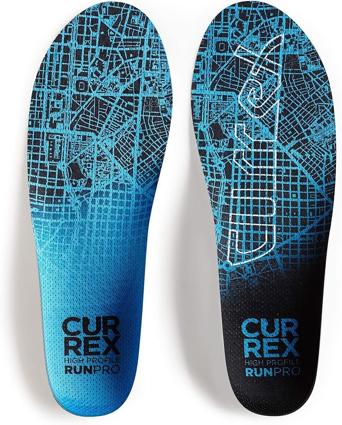 CURREX RunPro Insoles for Running Shoes – Arch Support Inserts to Help Reduce Fatigue, Prevent Injuries & Boost Performance – for Men & Women – High Arch, XL