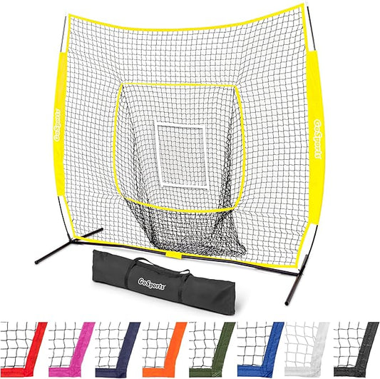 GoSportsGoSports Team Tone 7' x 7' Baseball & Softball Practice Hitting & Pitching Nets in Team Colors